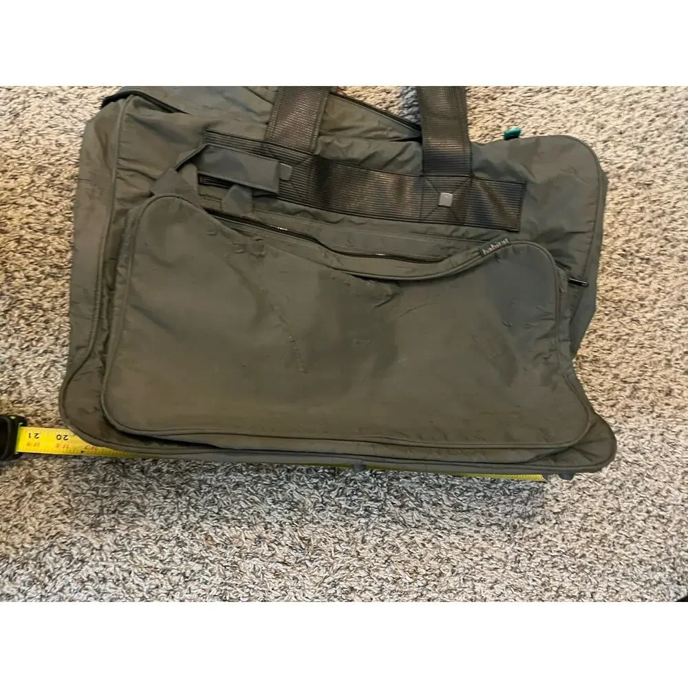 Habitat Worn Wear Sturdy Briefcase Bag with Strap Black With Pocket In The Front